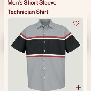 Red Kap Men's Short Sleeve Technician Shirt